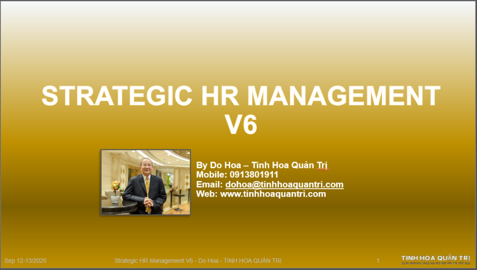 Strategic HR Management